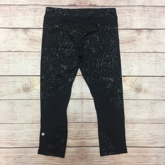 Lululemon Inspire Crop II Star Crushed Coal Black - Picture 4 of 8